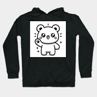 Friendly Bear Waving Hoodie